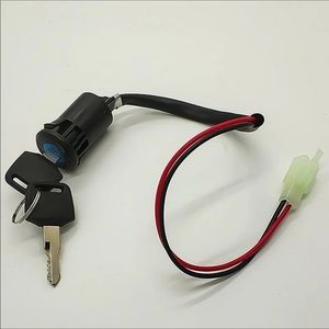 Ignition Key Switch Moped Electric Motorcycle 2 Wire On/Off  ATV Dirt Bike